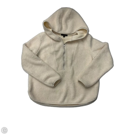 Sweatshirt Hoodie By Banana Republic In Cream, Size: M
