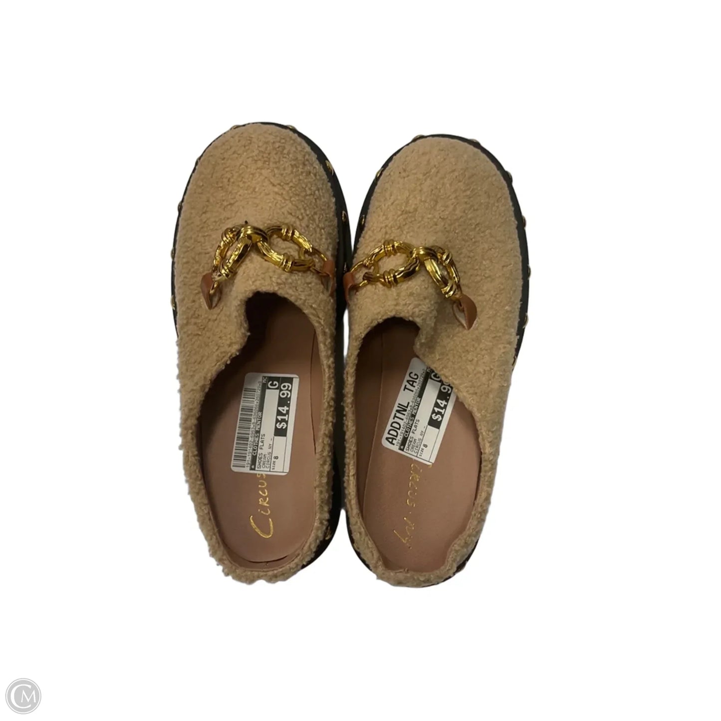 Shoes Flats By Clothes Mentor In Cream, Size: 8