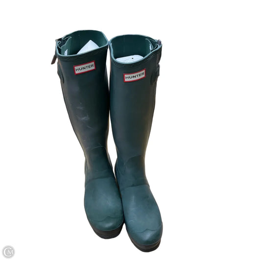 Boots Designer By Hunter In Green, Size: 9