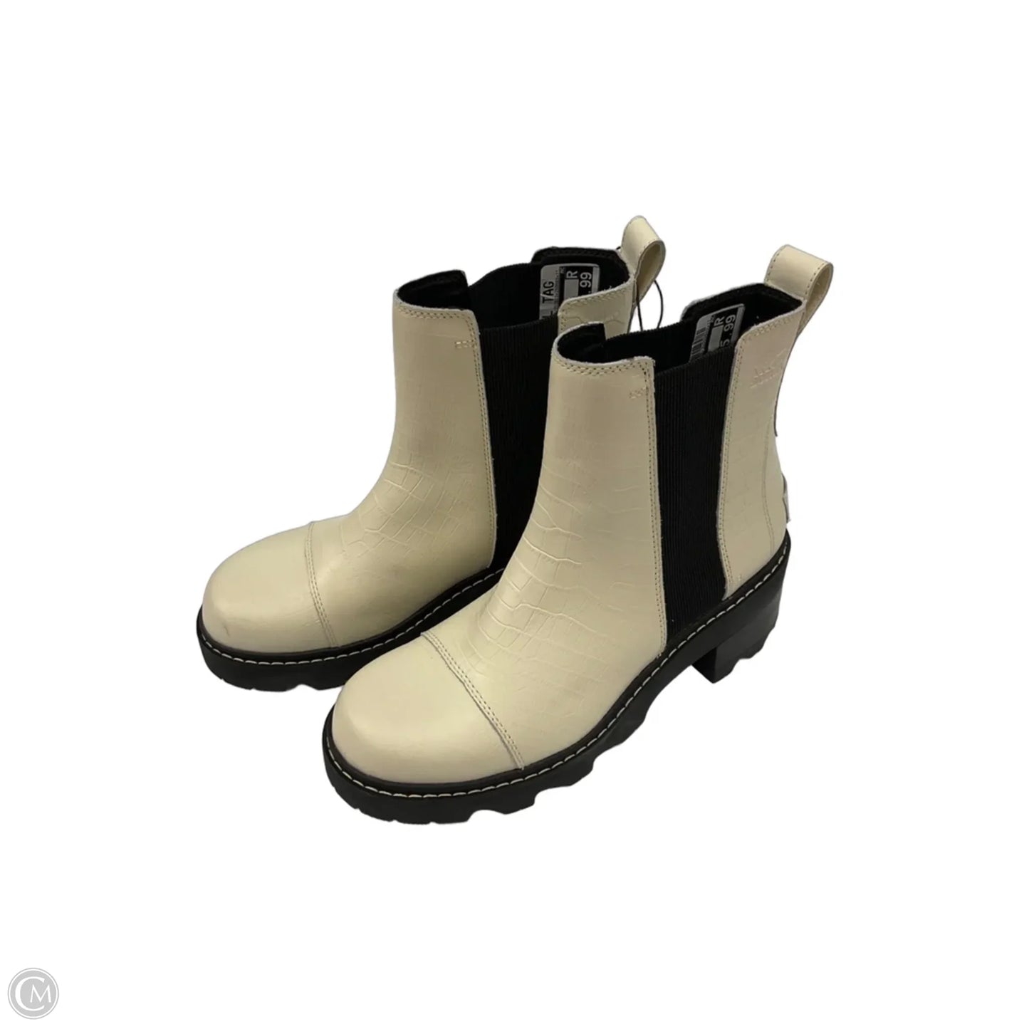 Boots Ankle Heels By Sorel In White, Size: 10.5