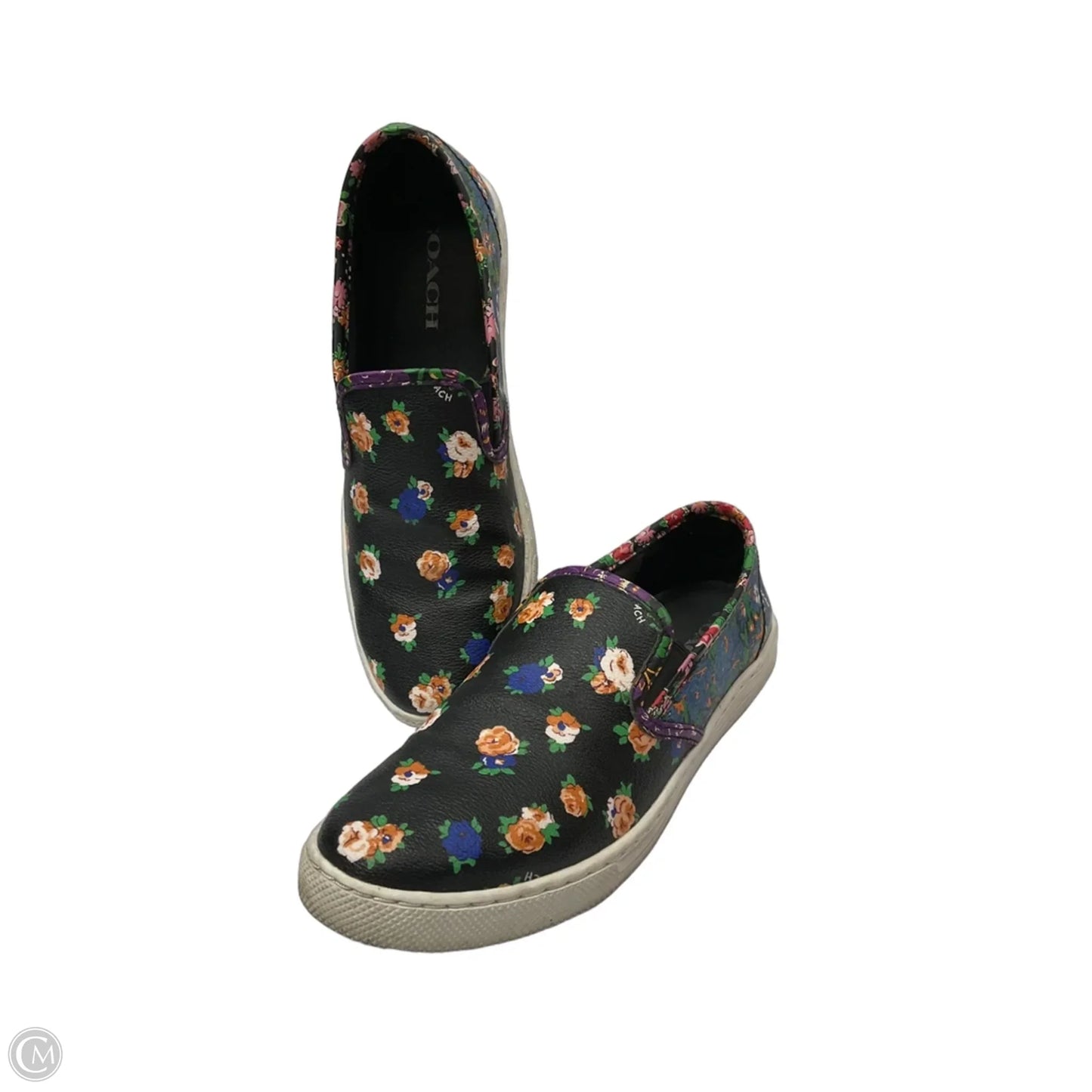 Shoes Designer By Coach In Floral Print, Size: 8.5