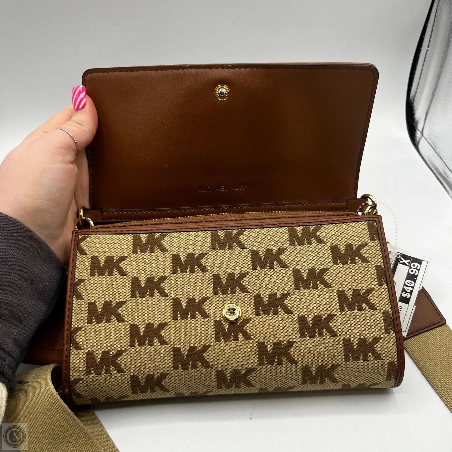 Crossbody Designer By Michael Kors, Size: Medium