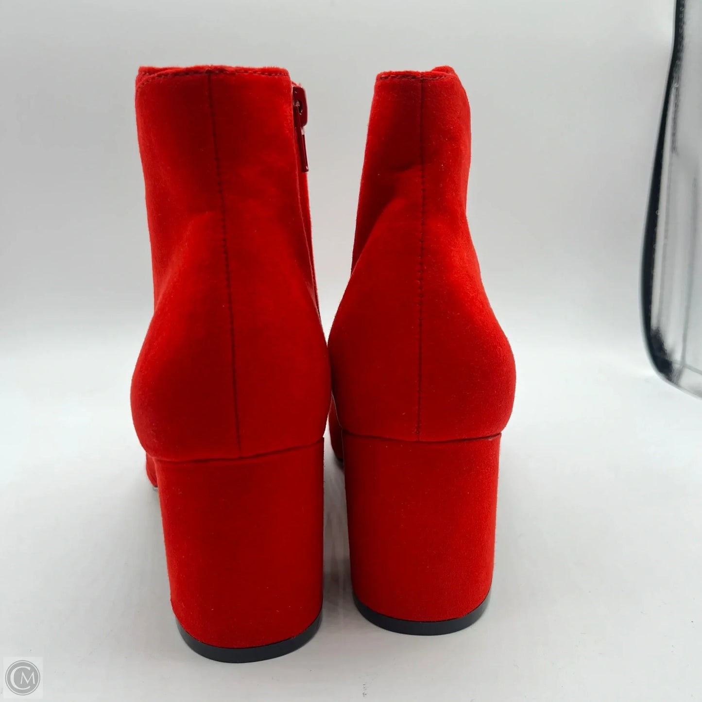 Boots Ankle Heels By Inc In Red, Size: 6.5