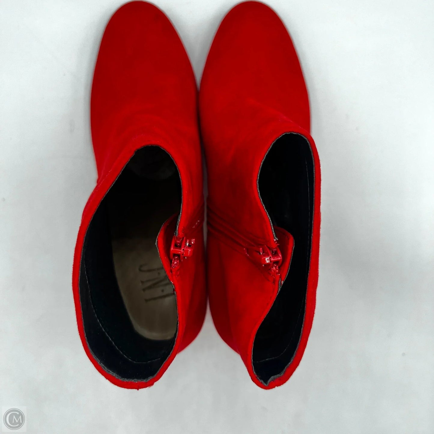 Boots Ankle Heels By Inc In Red, Size: 6.5