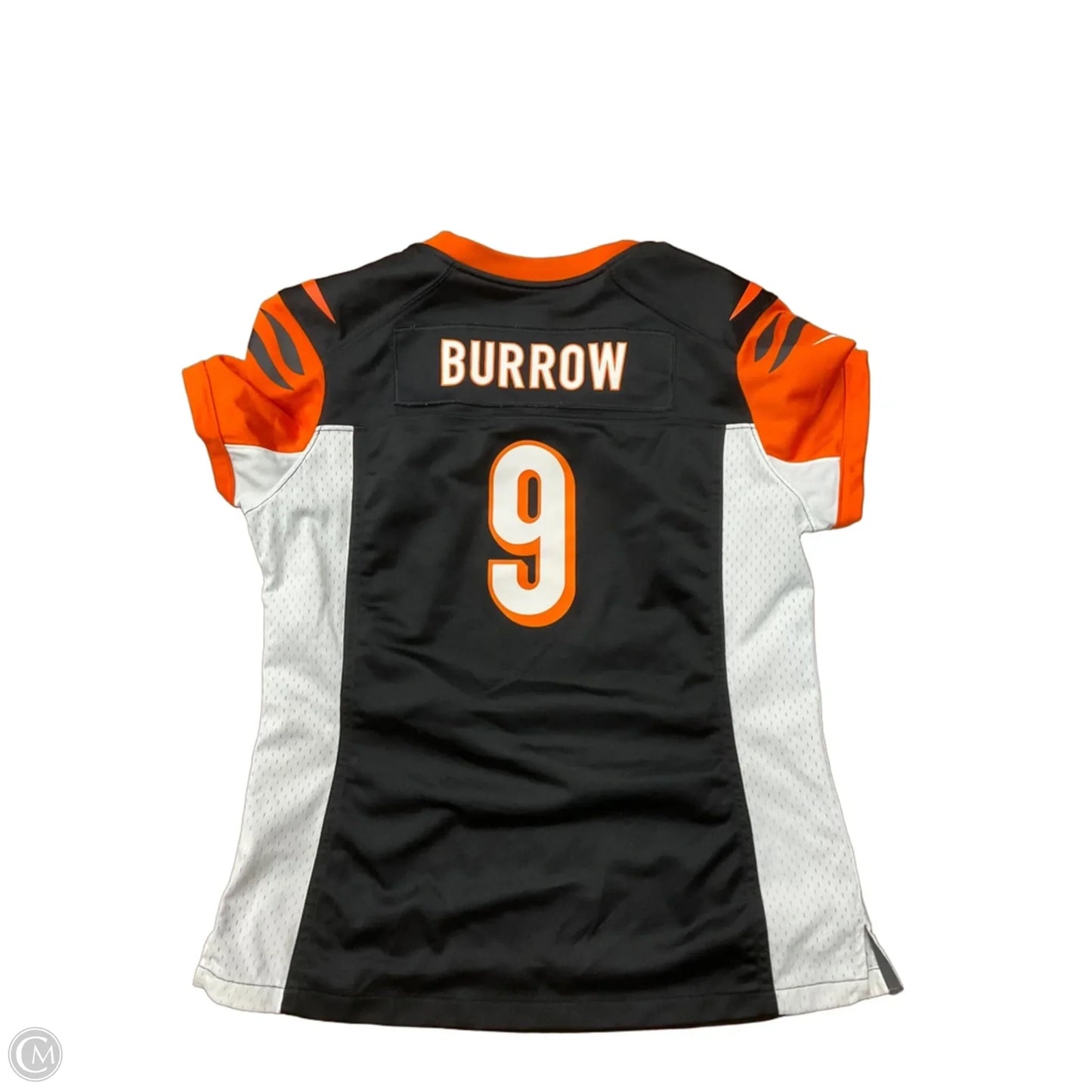 Top Short Sleeve By Nfl In Black & Orange, Size: L