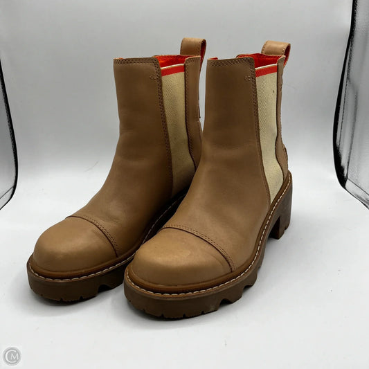 Boots Ankle Heels By Sorel In Brown, Size: 6