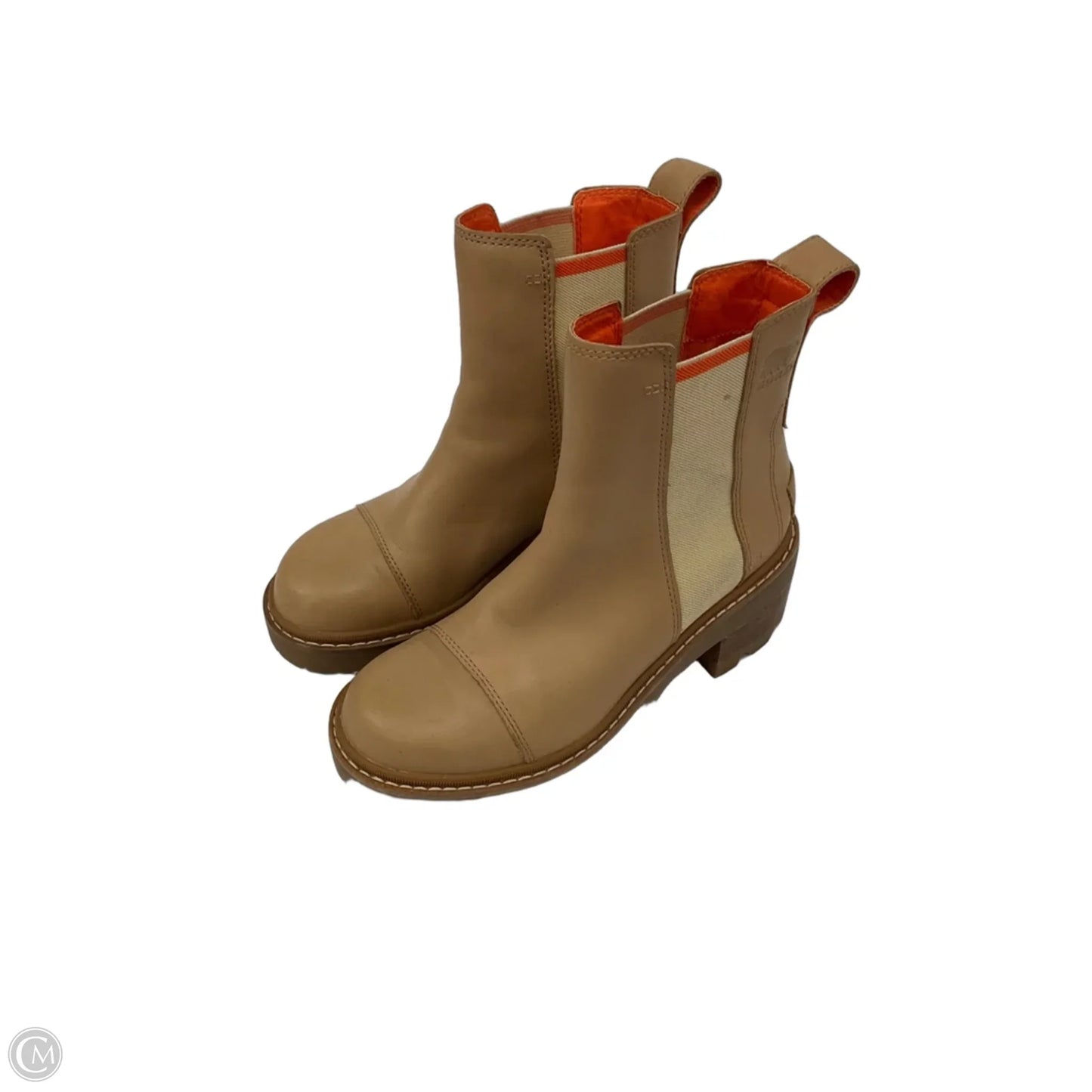 Boots Ankle Heels By Sorel In Brown, Size: 6