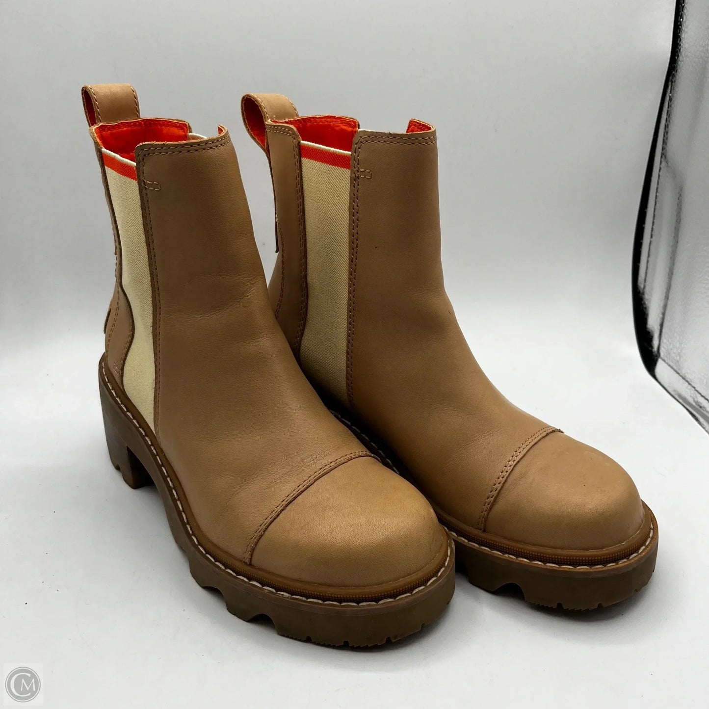 Boots Ankle Heels By Sorel In Brown, Size: 6