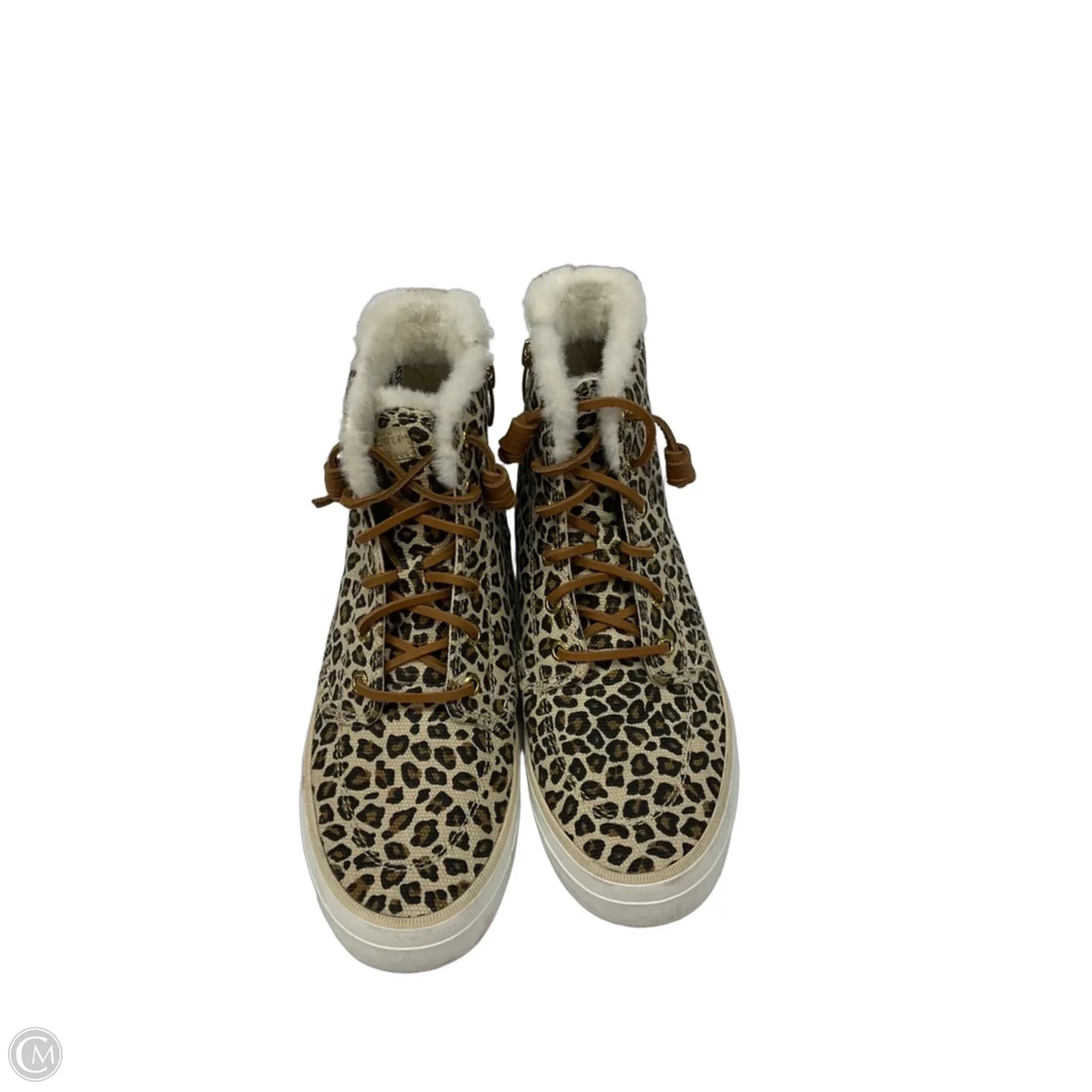 Shoes Flats By Clothes Mentor In Animal Print, Size: 7.5
