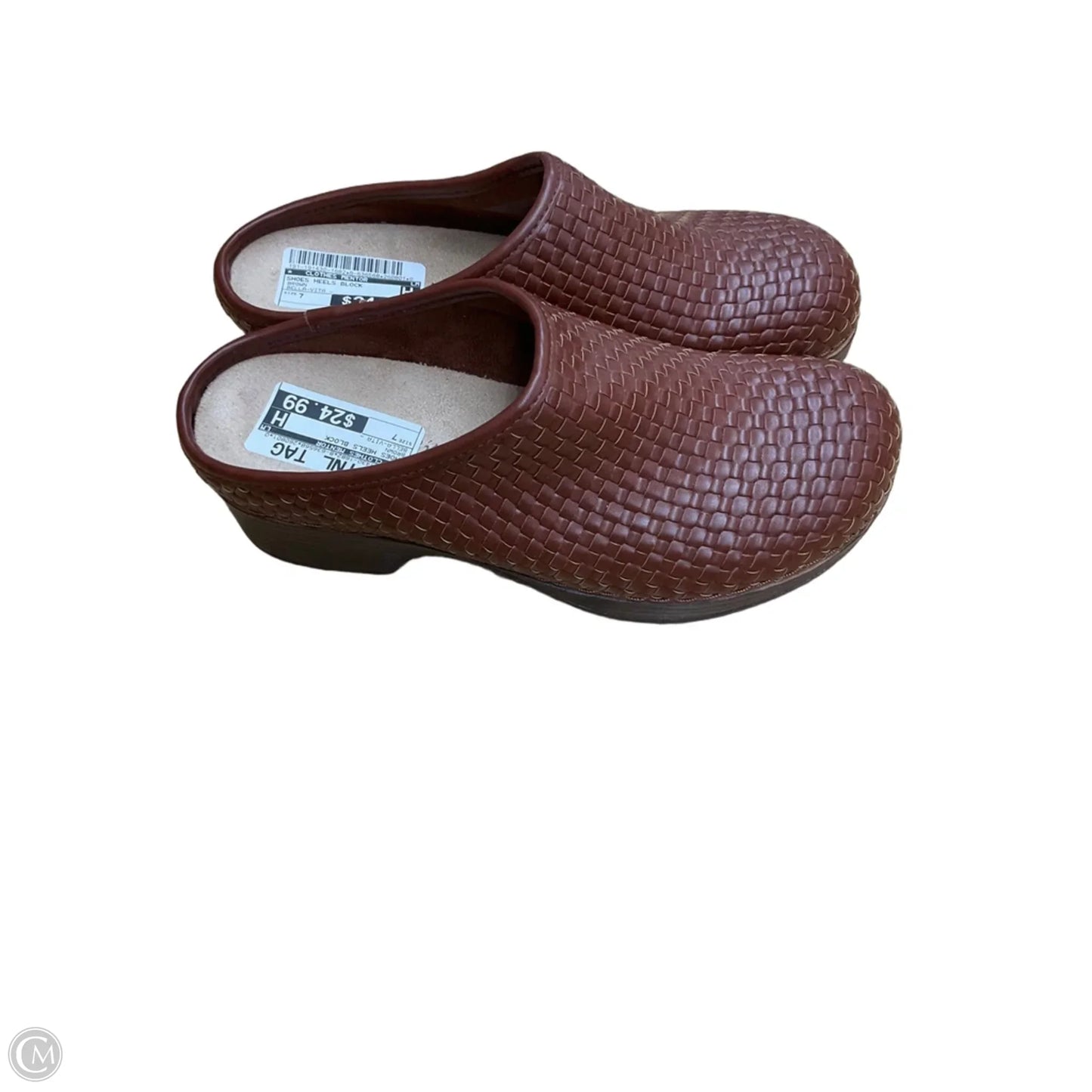 Shoes Heels Block By Clothes Mentor In Brown, Size: 7