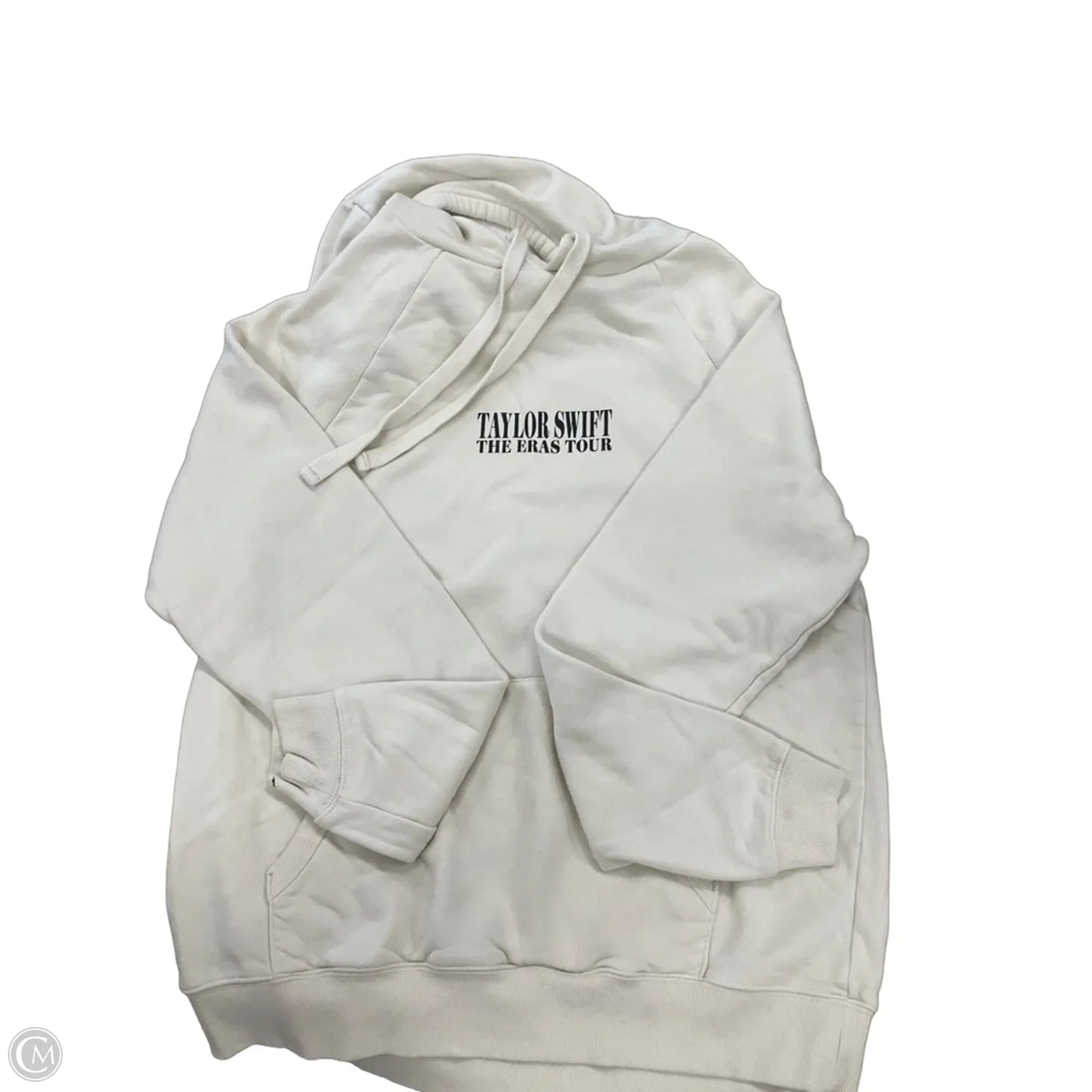Sweatshirt Hoodie By Clothes Mentor In Cream, Size: S