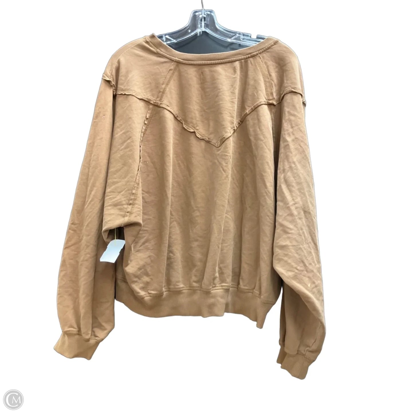 Sweatshirt Crewneck By Clothes Mentor In Brown, Size: M
