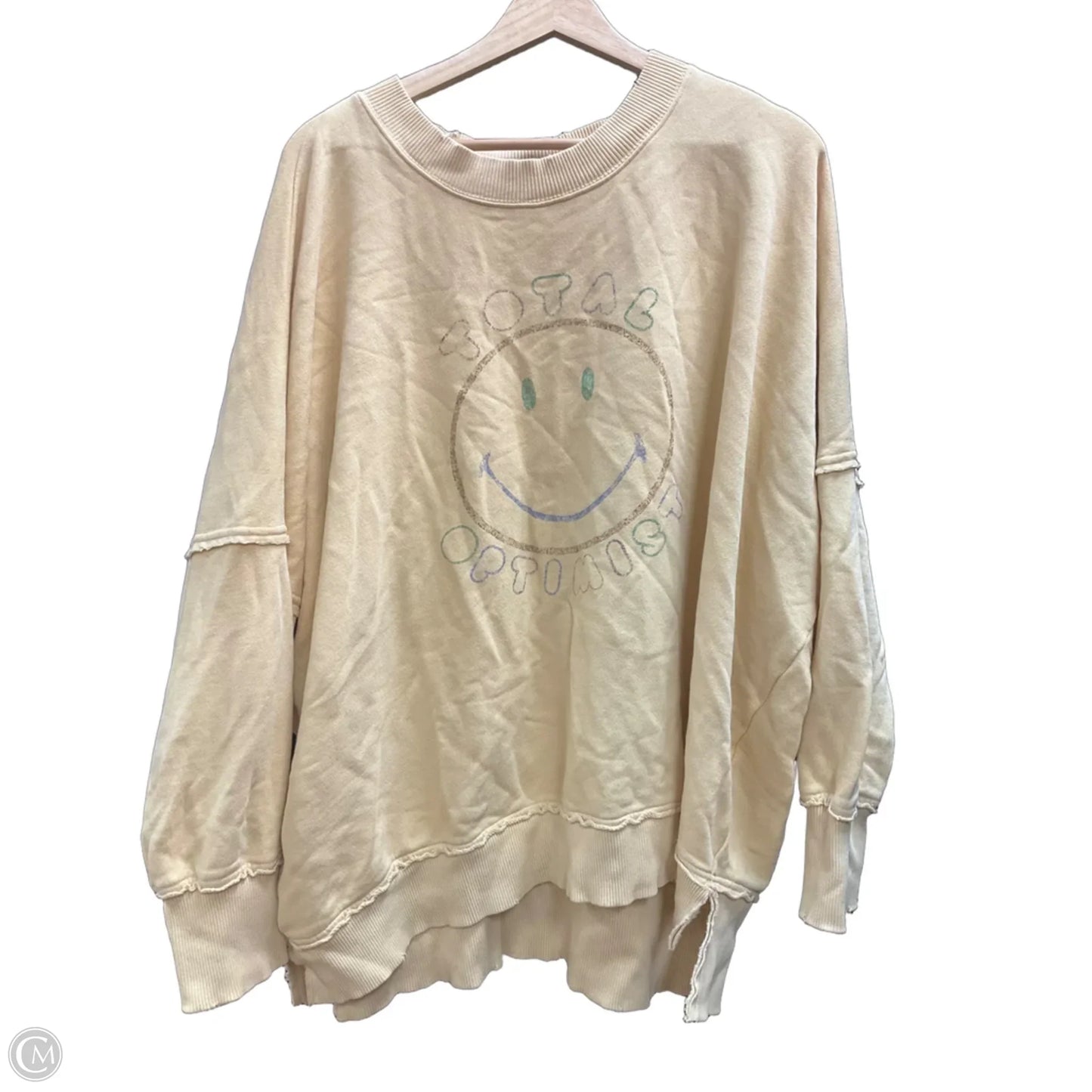 Sweatshirt Crewneck By Aerie In Yellow, Size: L