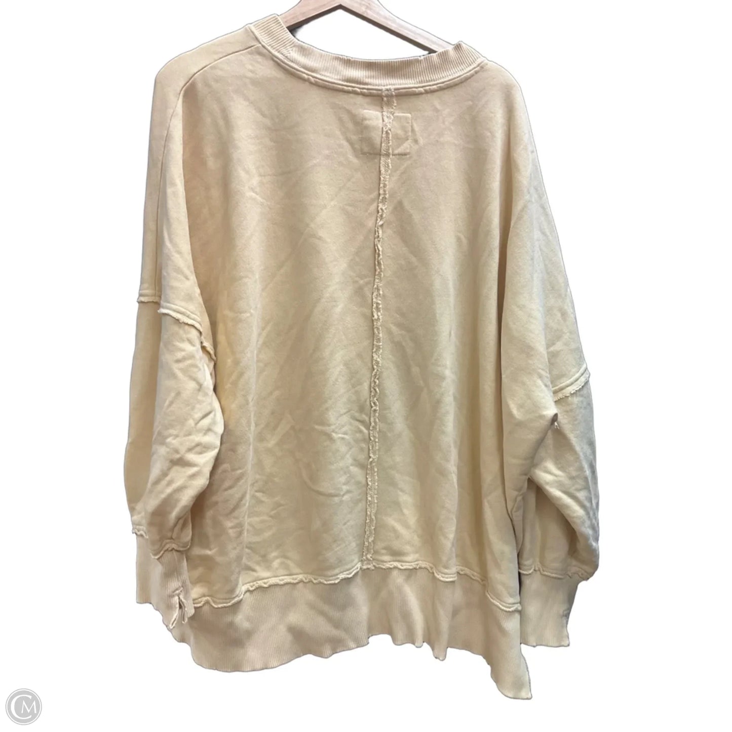 Sweatshirt Crewneck By Aerie In Yellow, Size: L
