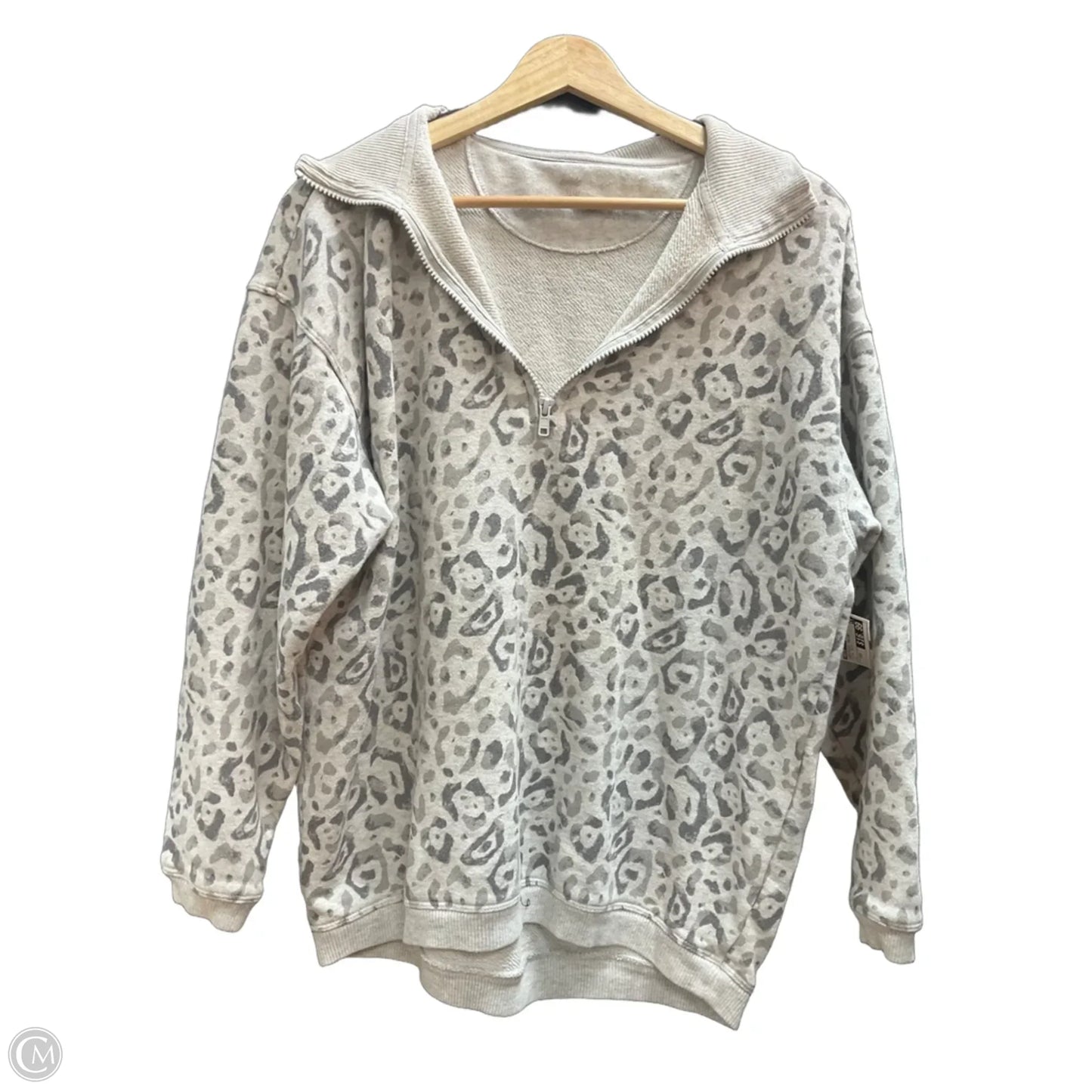 Sweatshirt Collar By Aerie In Animal Print, Size: Xxs