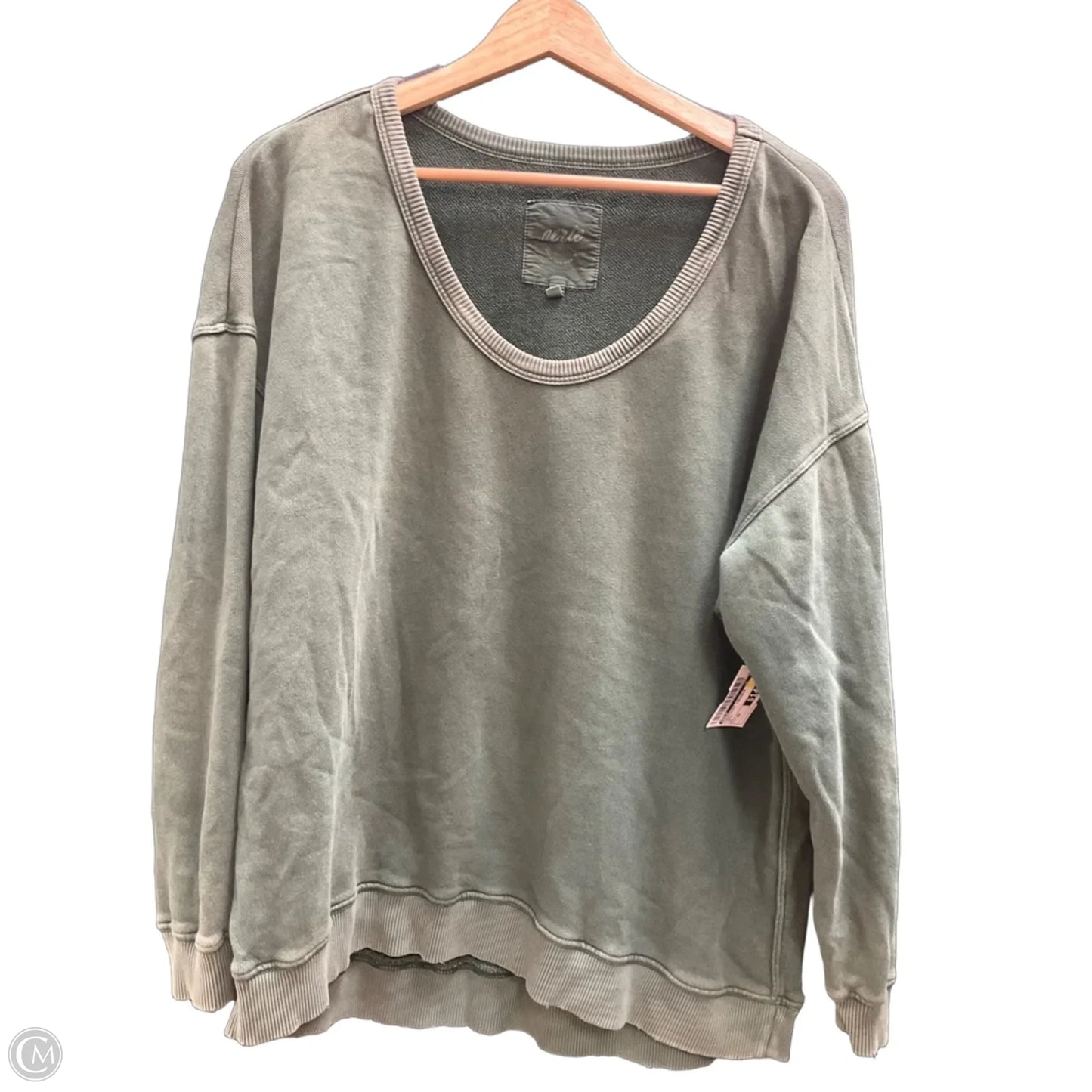 Sweatshirt Crewneck By Aerie In Green, Size: Xs