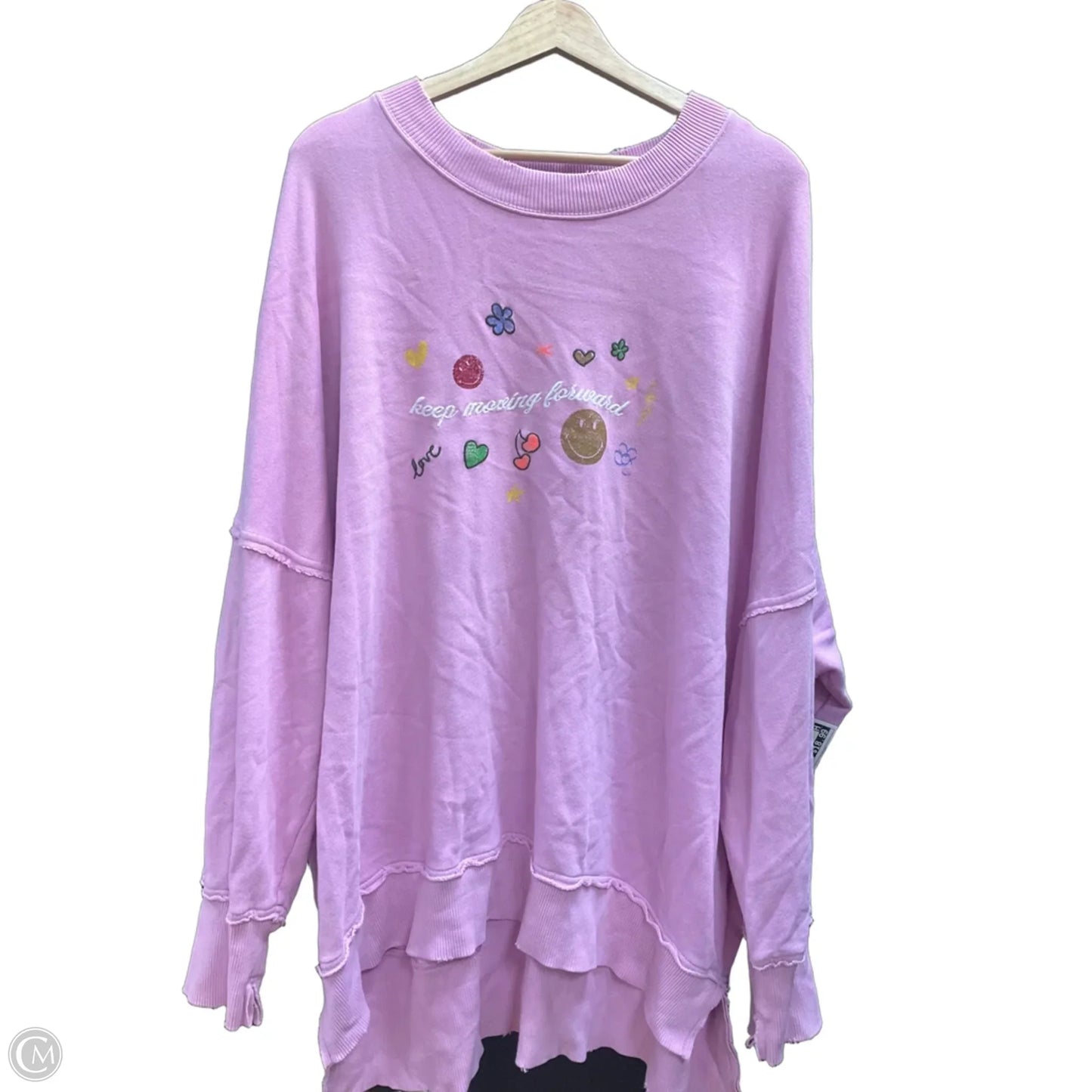Sweatshirt Crewneck By Aerie In Pink, Size: L