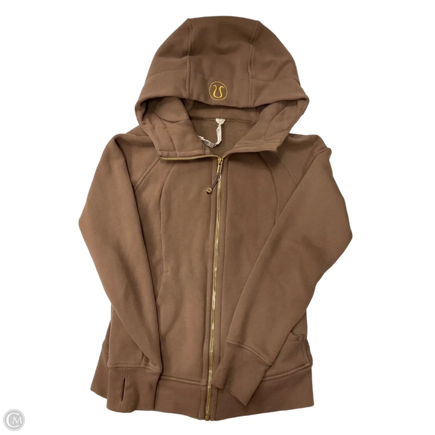 Sweatshirt Hoodie By Lululemon In Brown, Size: 6