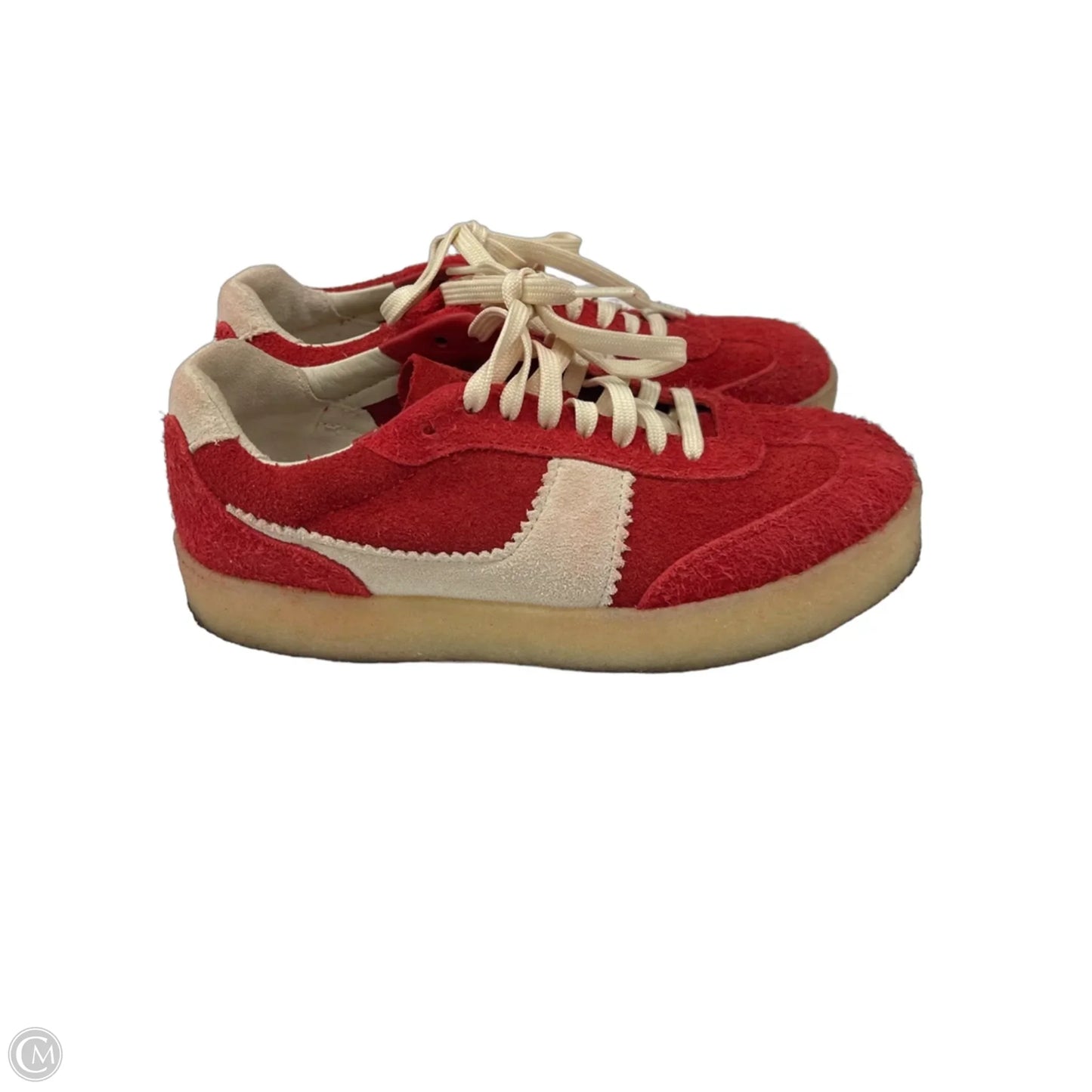 Shoes Sneakers By Clarks In Red, Size: 8