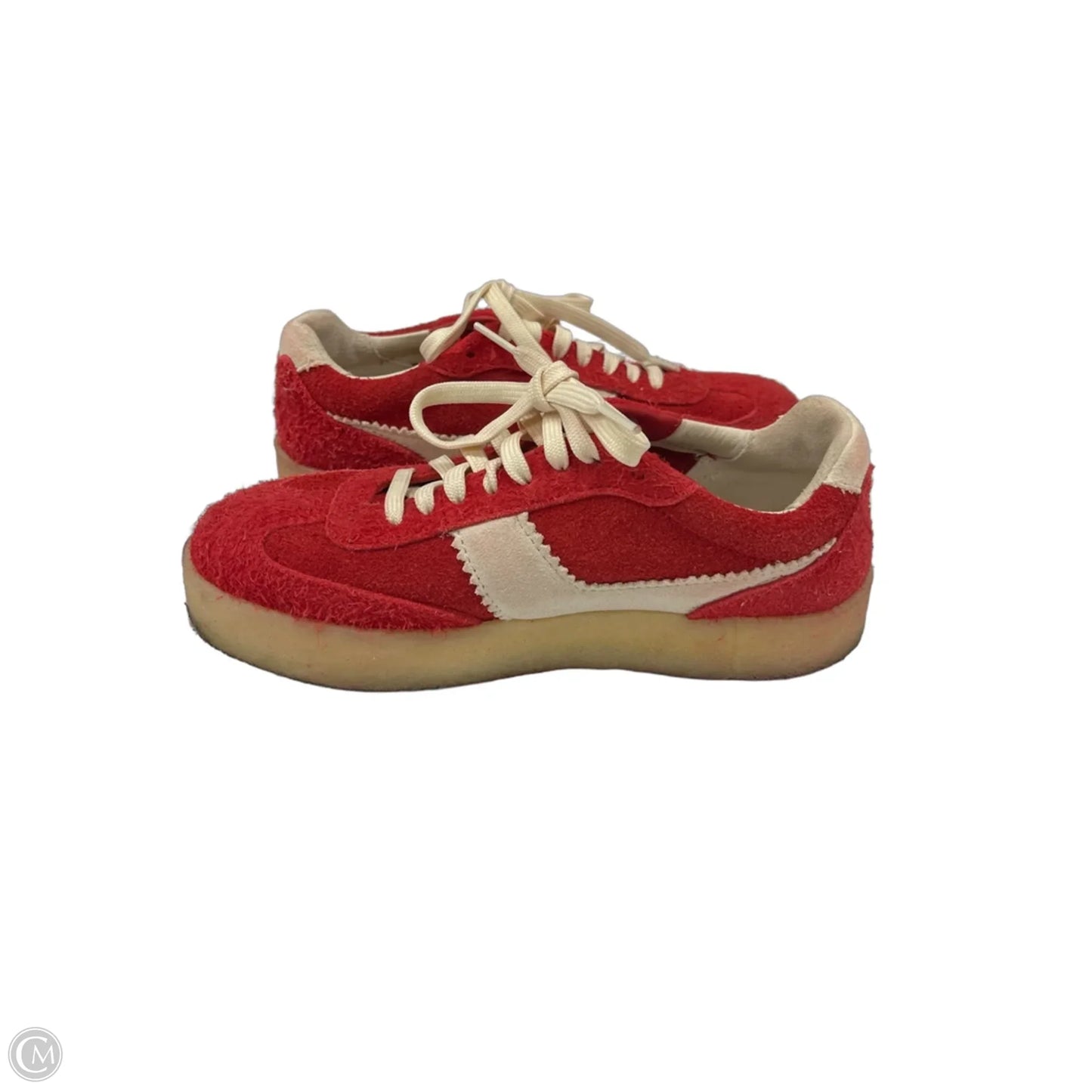 Shoes Sneakers By Clarks In Red, Size: 8