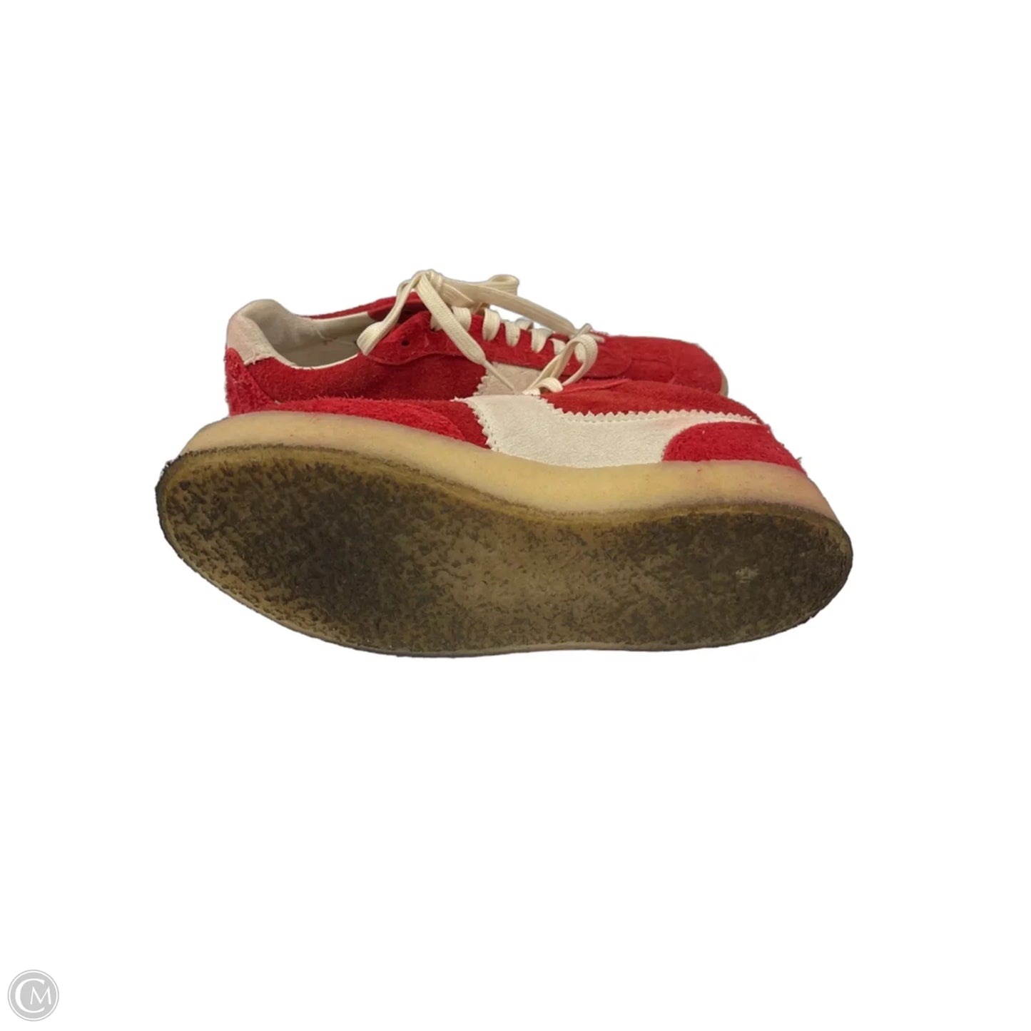 Shoes Sneakers By Clarks In Red, Size: 8
