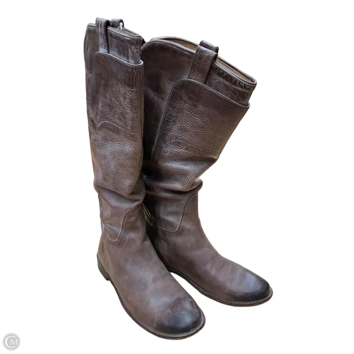 Boots Designer By Frye In Brown, Size: 11