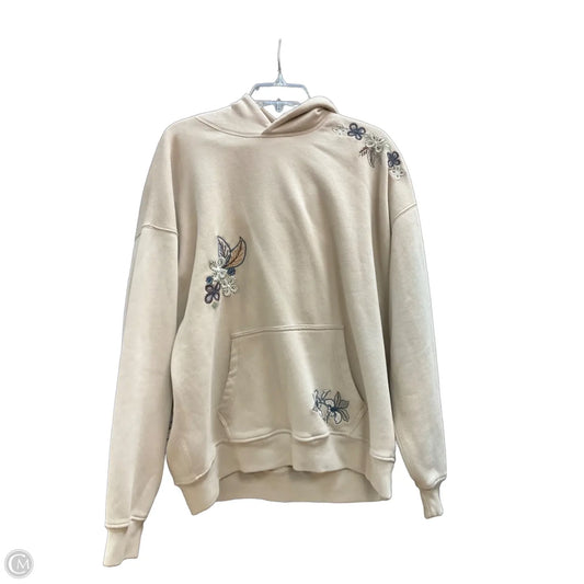 Sweatshirt Hoodie By Abercrombie And Fitch In Tan, Size: L