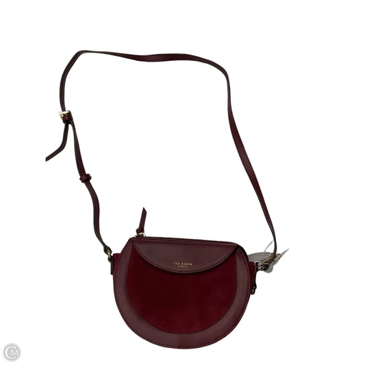 Crossbody Leather By Ted Baker, Size: Medium