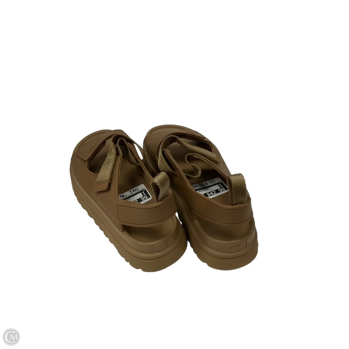 Sandals Designer By Ugg In Brown, Size: 6