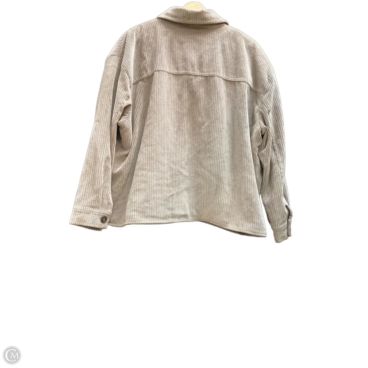 Jacket Shirt By Ci Sono In Brown, Size: Xl