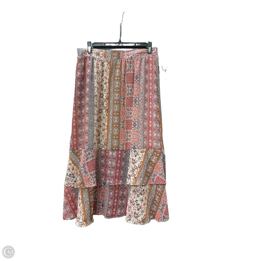 Skirt Midi By Loft In Pink, Size: S