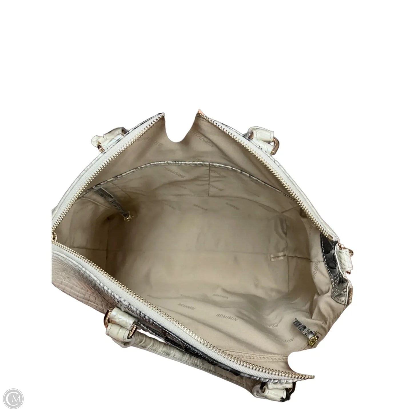 Handbag Designer By Brahmin, Size: Large