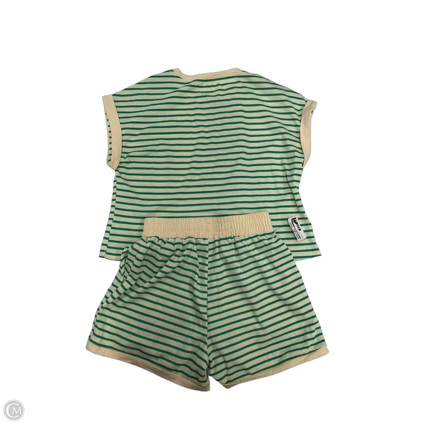 Top 2pc Short Sleeve By Clothes Mentor In Striped Pattern, Size: S