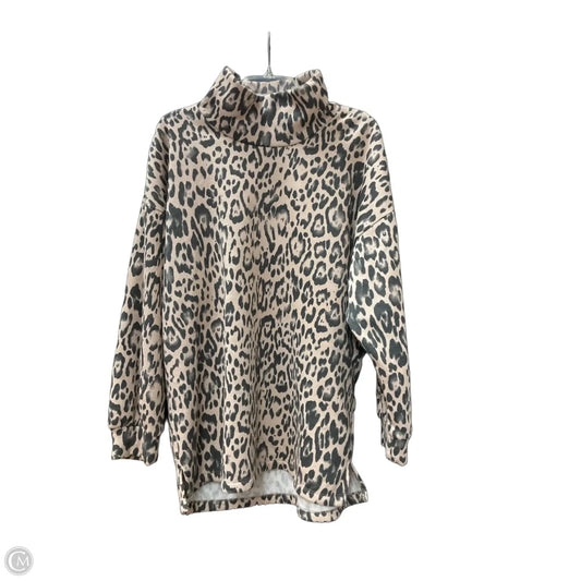 Sweatshirt Collar By Clothes Mentor In Animal Print, Size: Xl