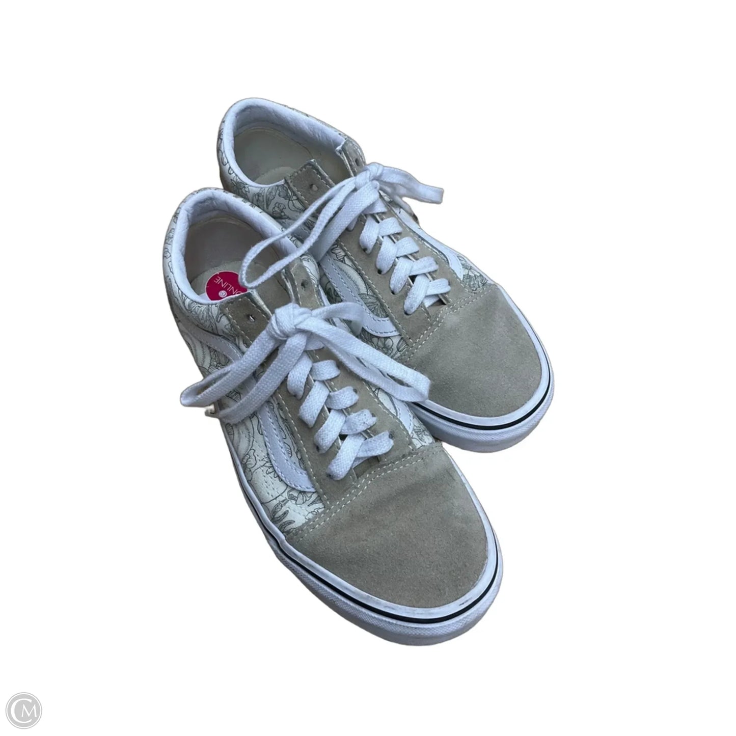 Shoes Sneakers By Vans In Tan, Size: 7.5
