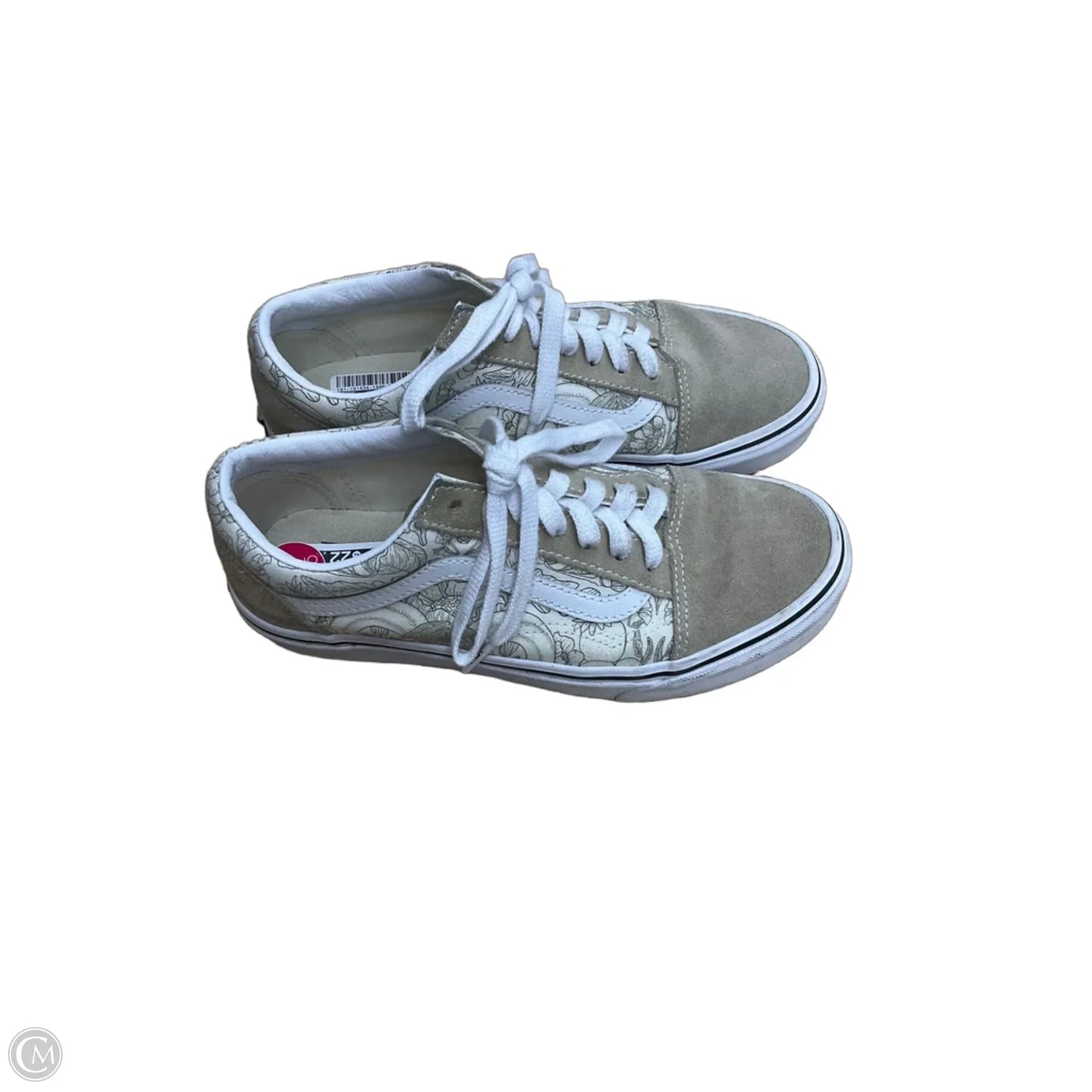 Shoes Sneakers By Vans In Tan, Size: 7.5