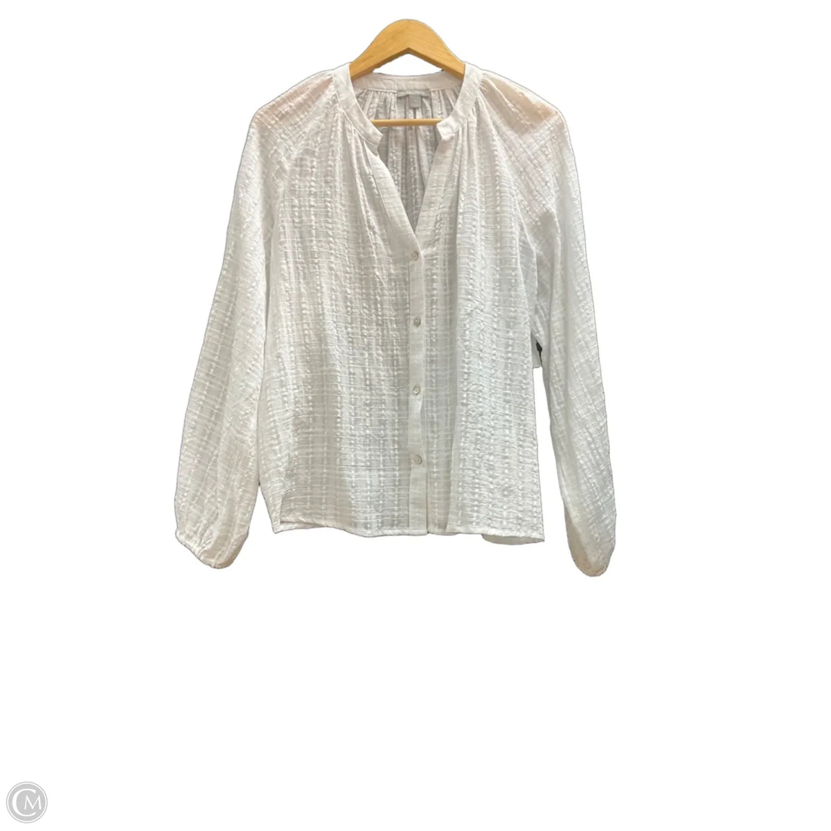 Top Long Sleeve Basic By Falls Creek In White, Size: L