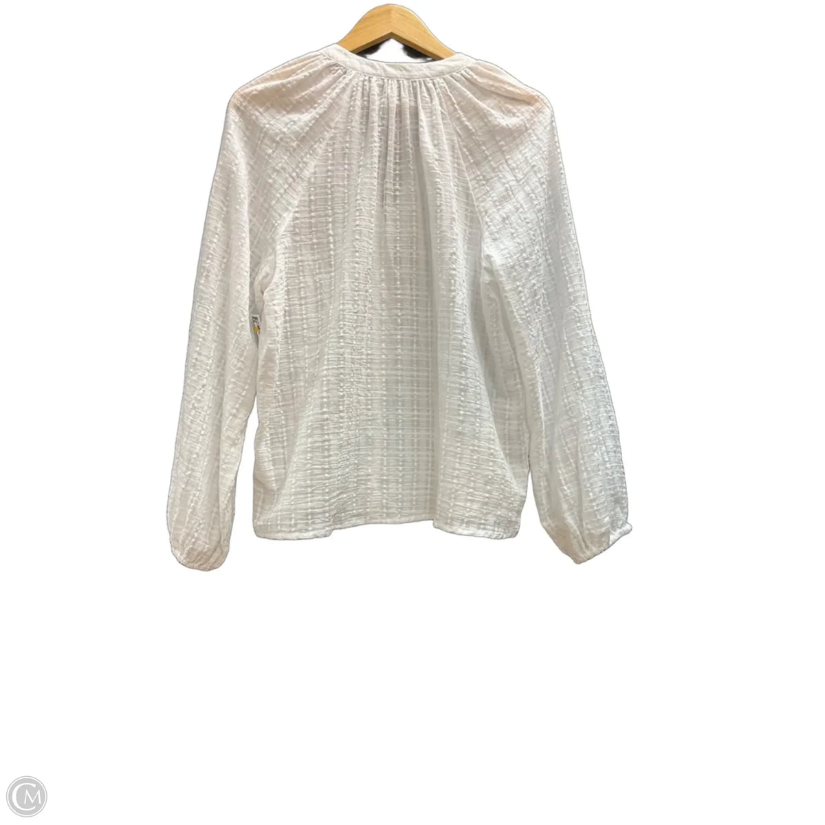 Top Long Sleeve Basic By Falls Creek In White, Size: L