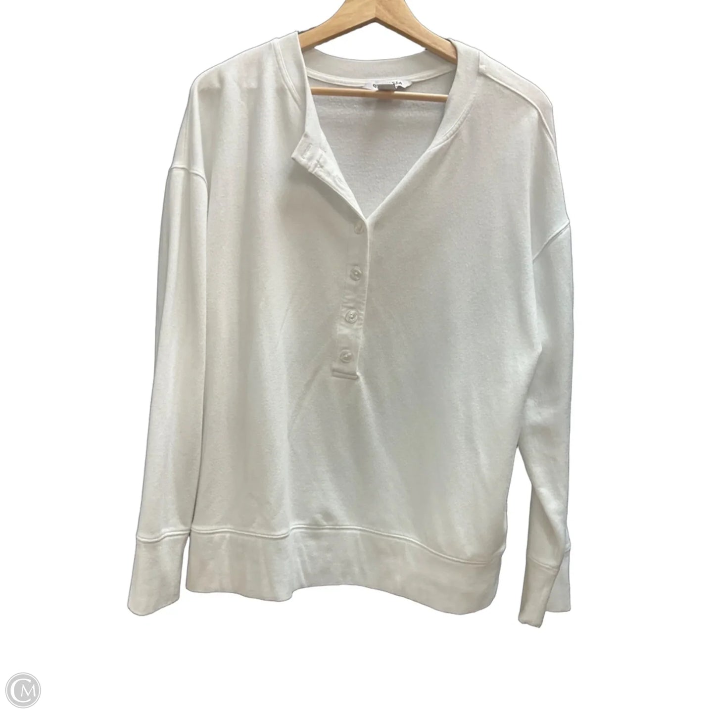 Sweatshirt Crewneck By Athleta In White, Size: M