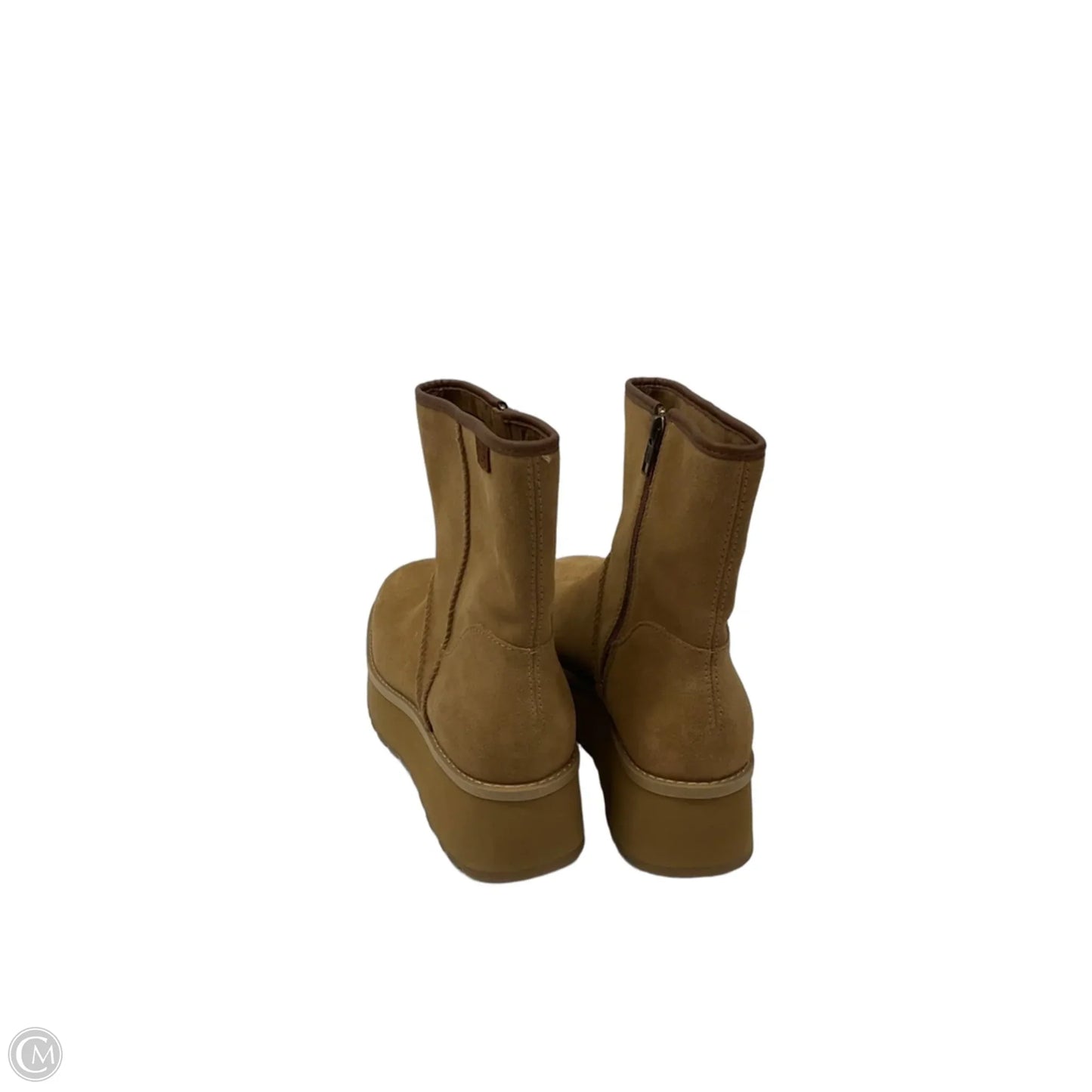Boots Designer By Ugg In Brown, Size: 9