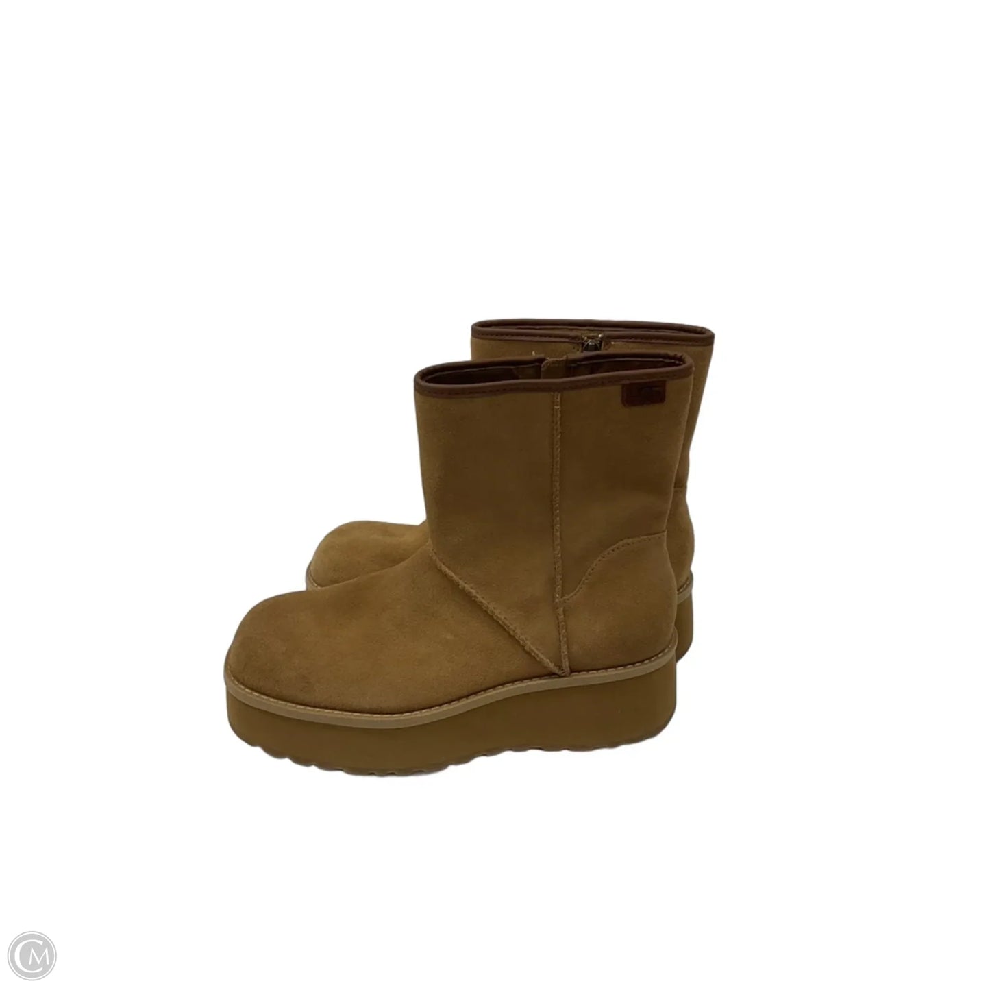 Boots Designer By Ugg In Brown, Size: 9