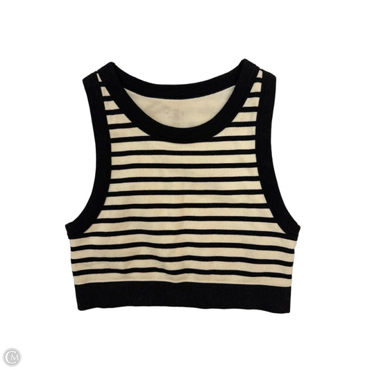 Top Sleeveless By Offline In Striped Pattern, Size: L