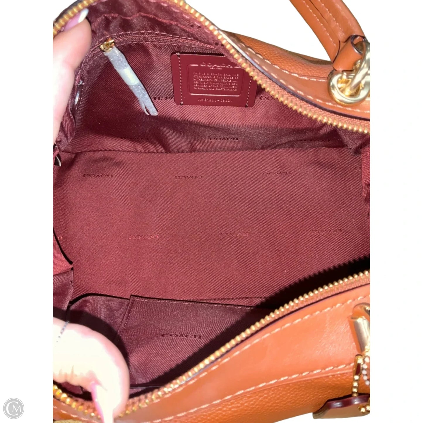 Handbag Designer By Coach, Size: Medium