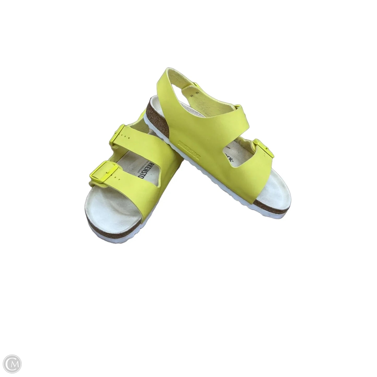 Sandals Flats By Birkenstock In Yellow, Size: 8