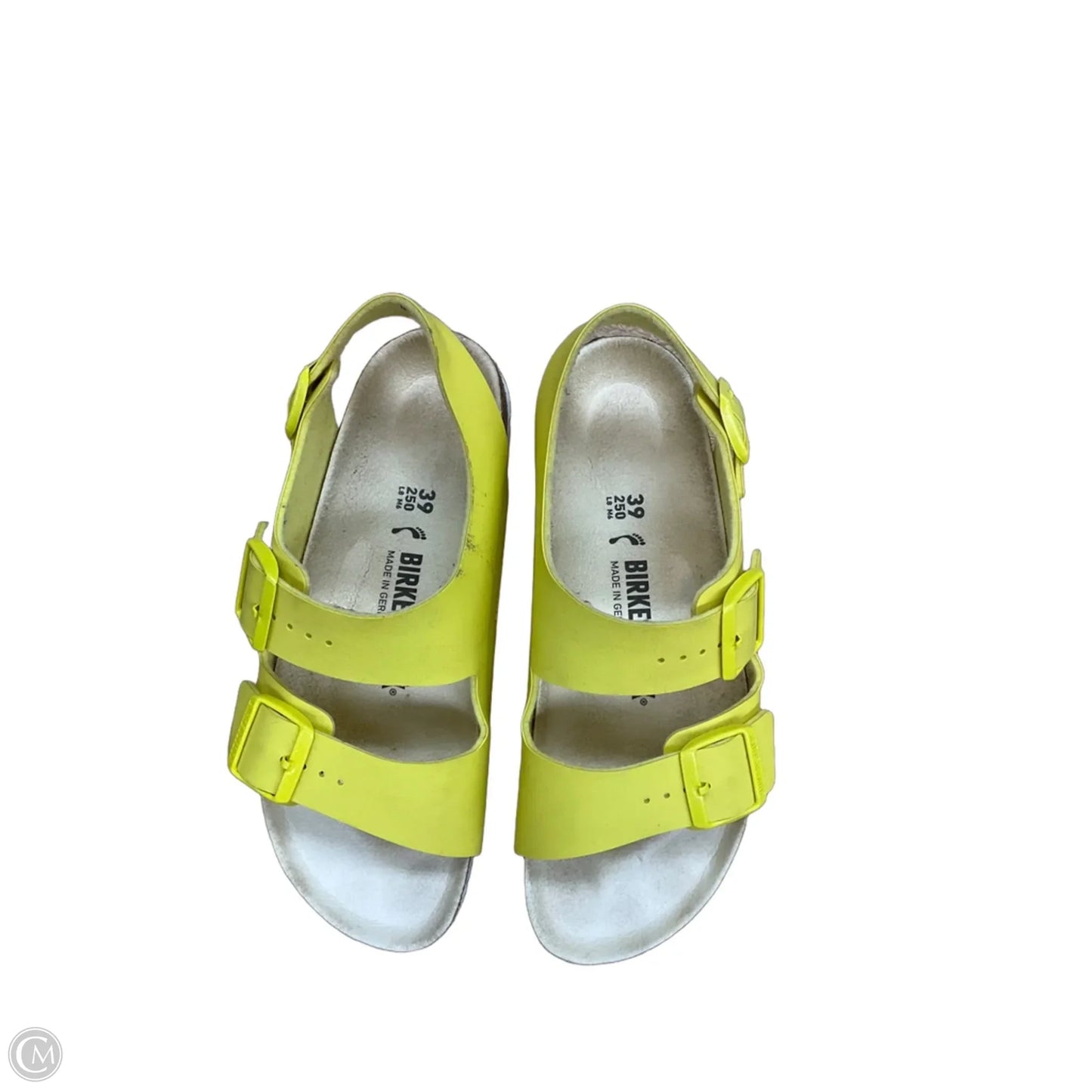 Sandals Flats By Birkenstock In Yellow, Size: 8