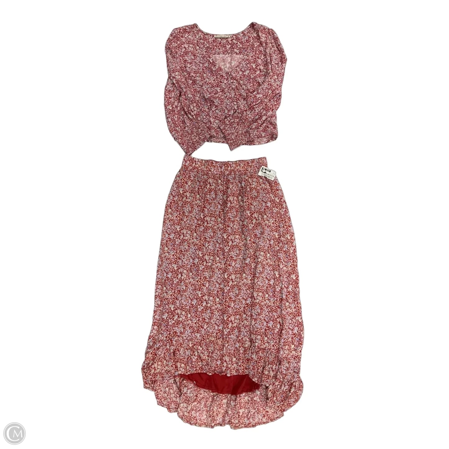 Skirt Set 2pc By Abercrombie And Fitch In Floral Print, Size: M