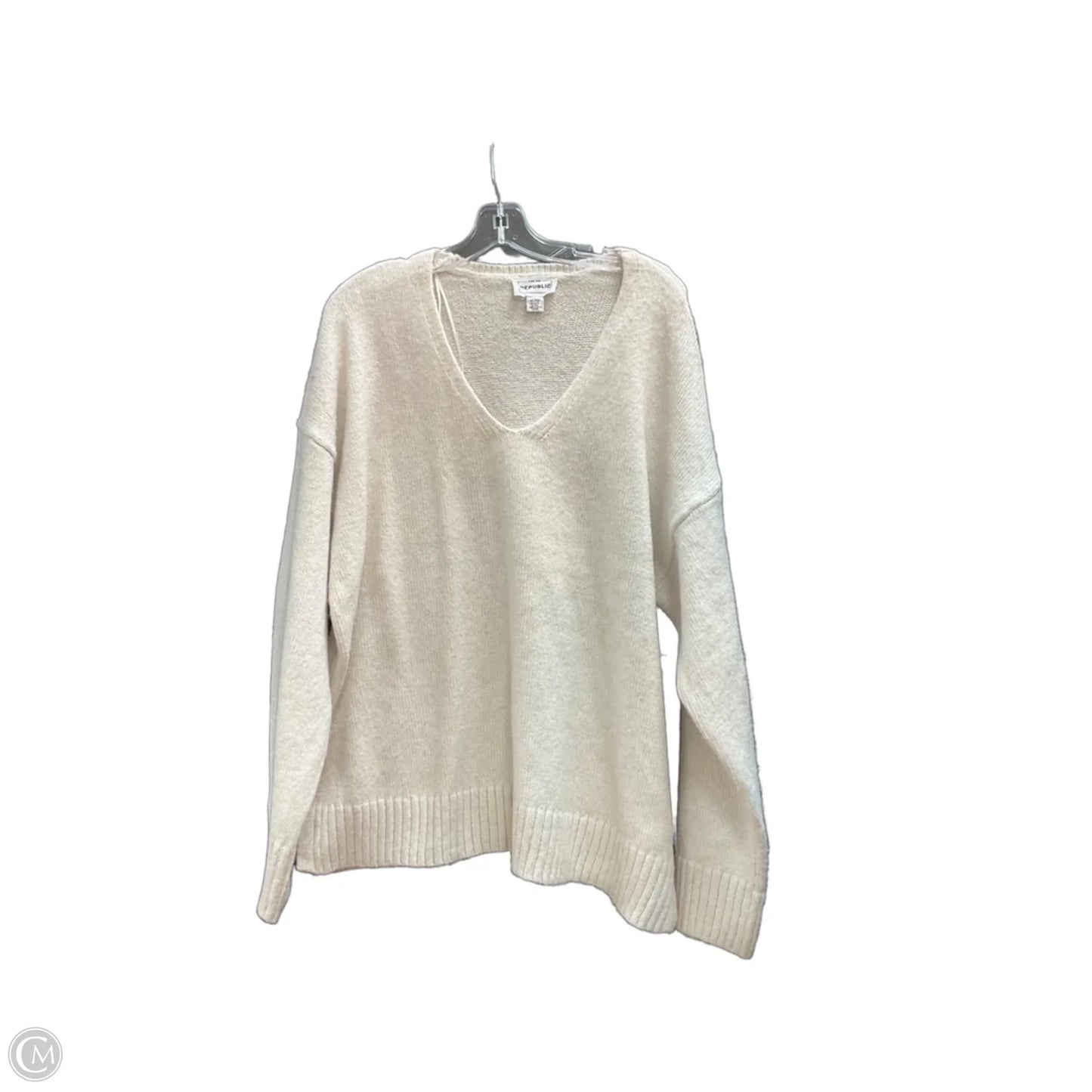 Sweater By Clothes Mentor In White, Size: Xl