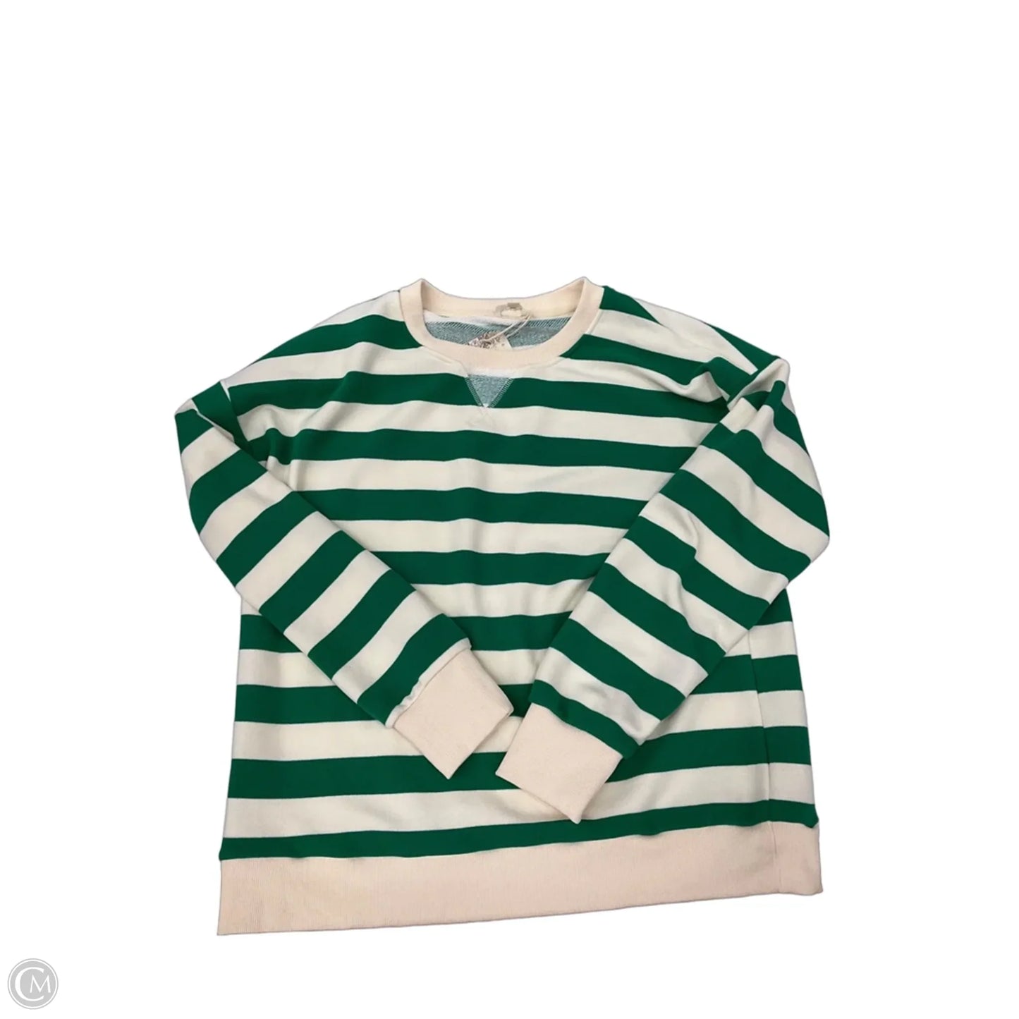 Top Long Sleeve By Betseys Boutique Shop In Striped Pattern, Size: L