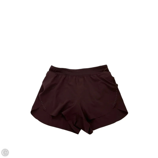 Athletic Shorts By Lululemon In Maroon, Size: S