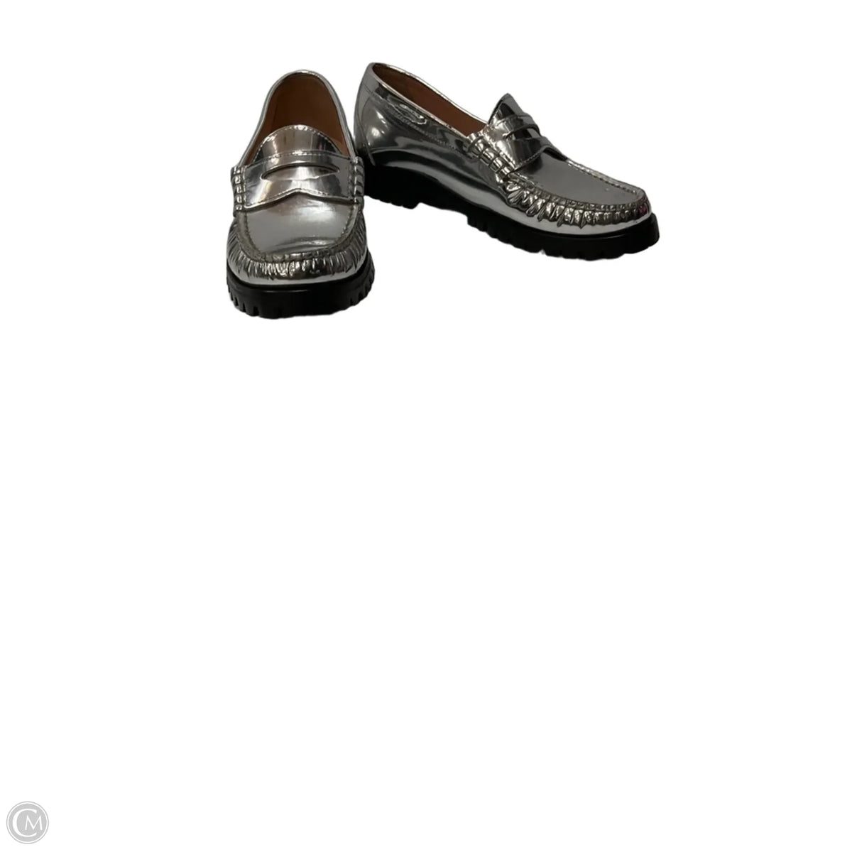 Shoes Flats By J. Crew In Silver, Size: 9